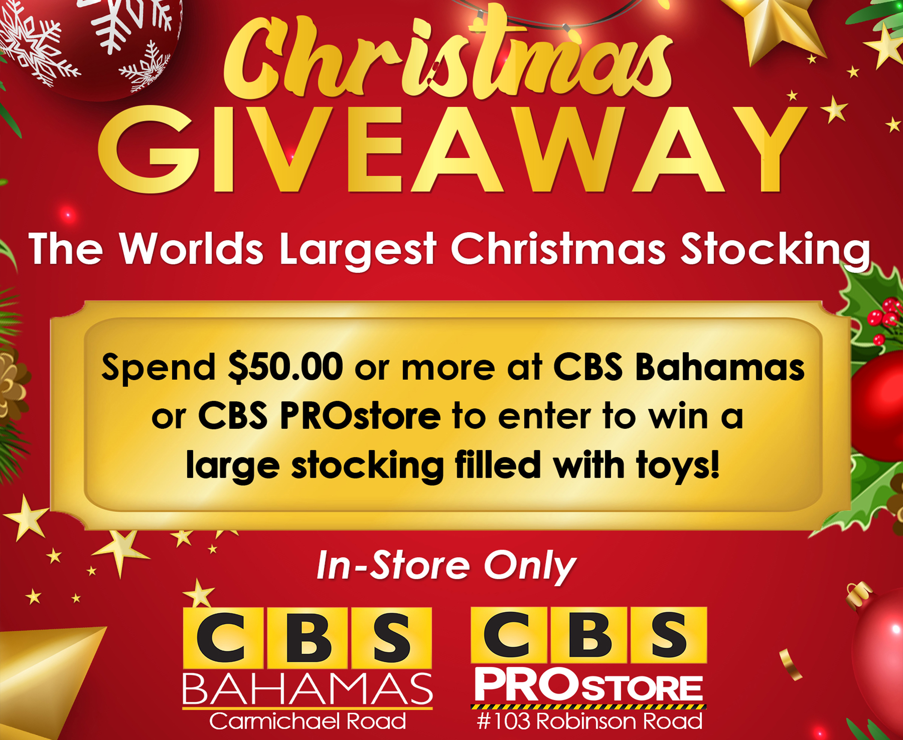 Holiday Giveaway: Win BIG with CBS Bahamas! | CBS Bahamas Blog Holiday Giveaway: Win BIG with CBS Bahamas! | CBS Bahamas Blog
